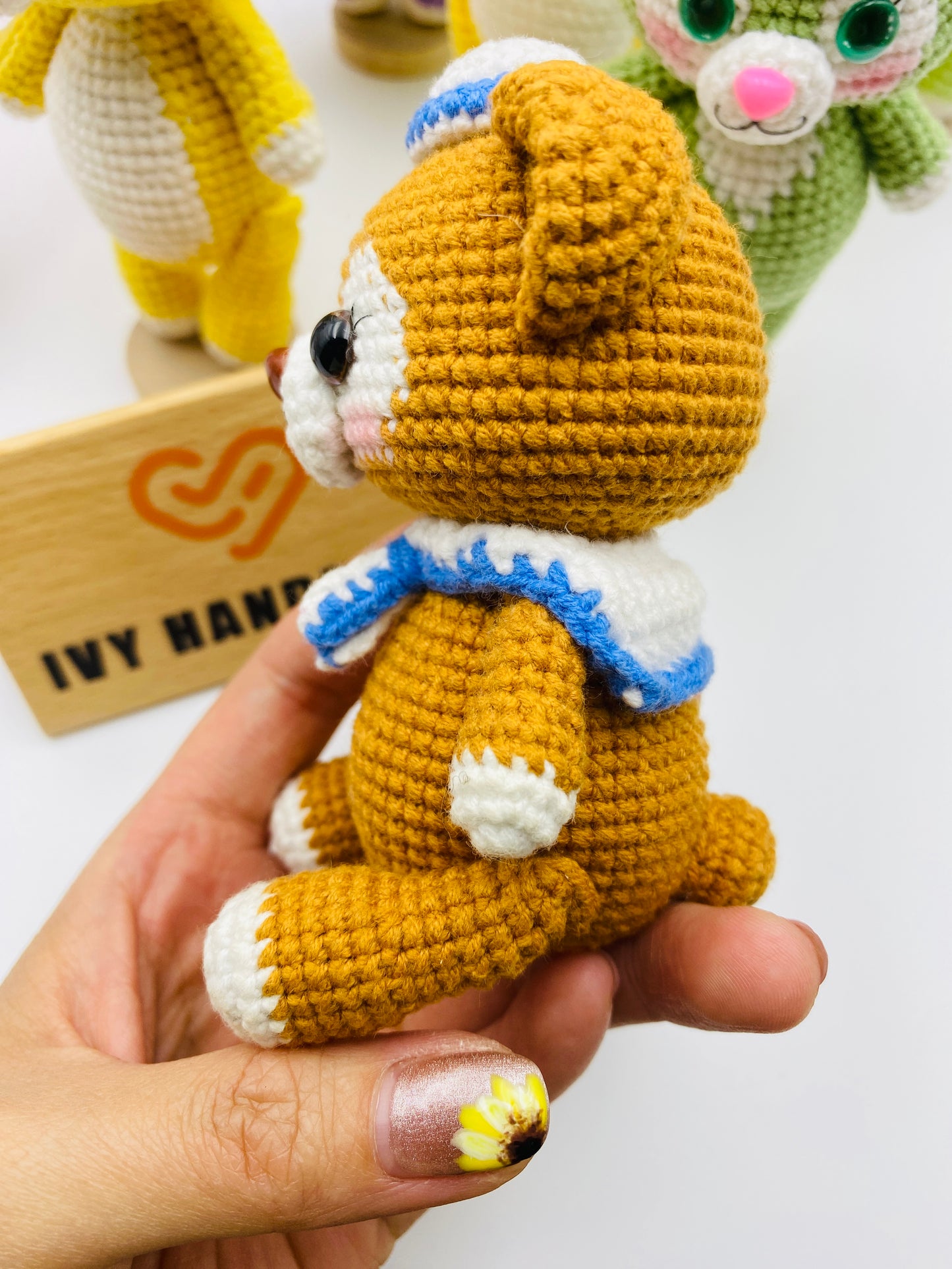 Duffy and friends(Cotton) (Can stand and sit)-Handmade Crochet
