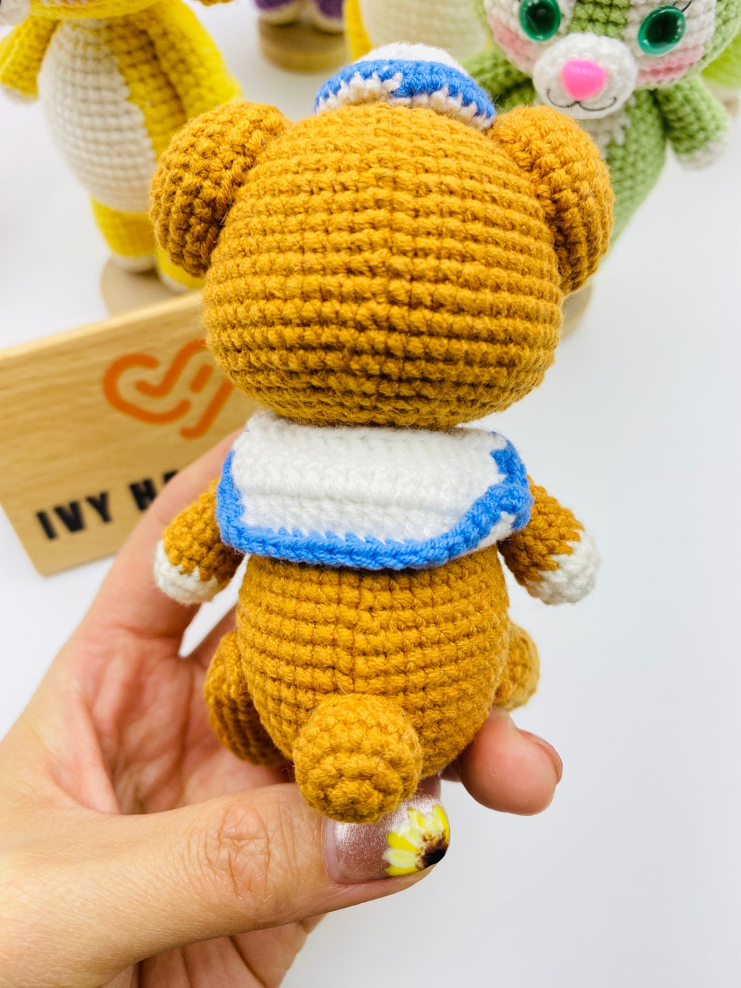 Duffy and friends(Cotton) (Can stand and sit)-Handmade Crochet