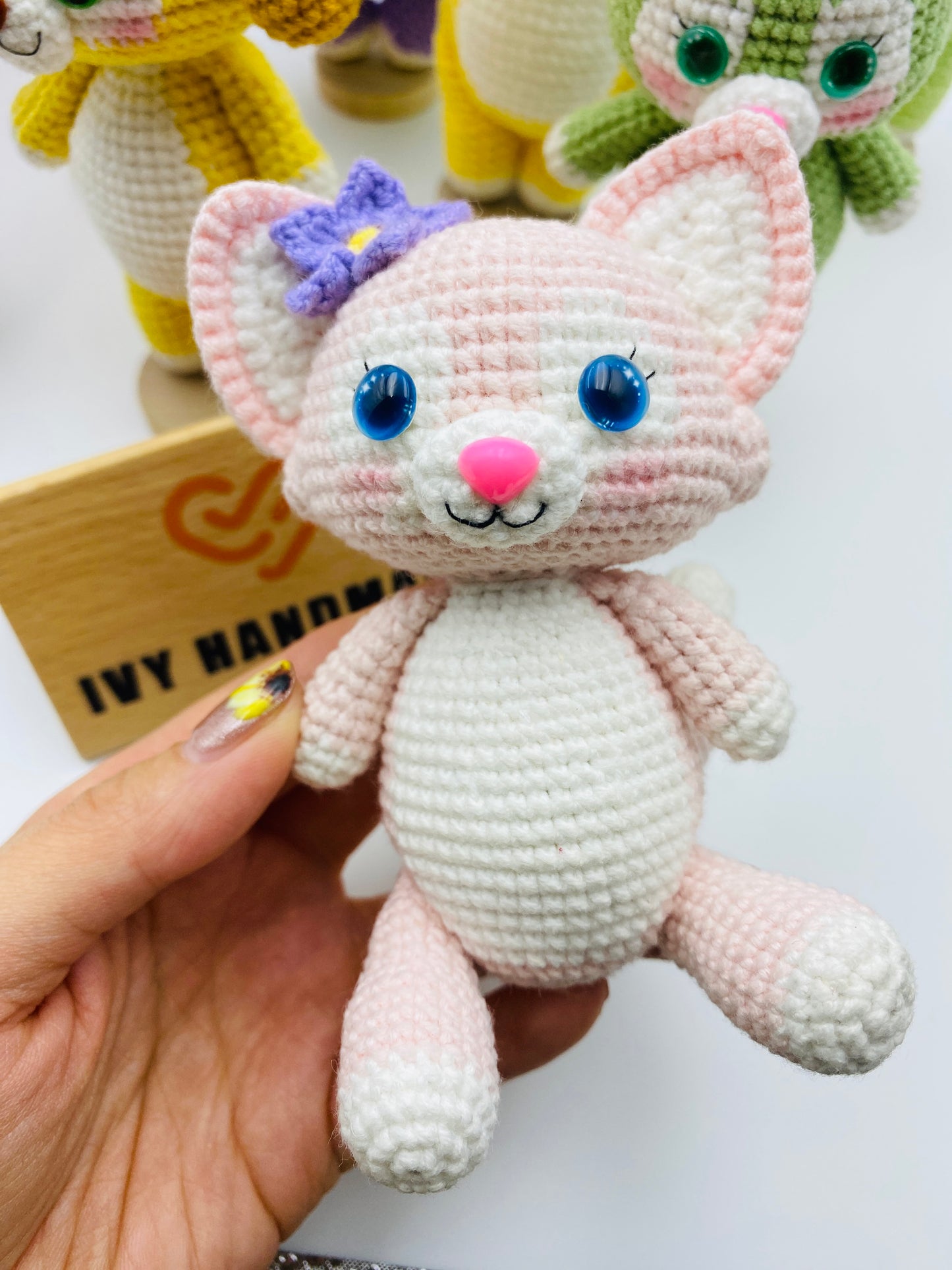 Duffy and friends(Cotton) (Can stand and sit)-Handmade Crochet