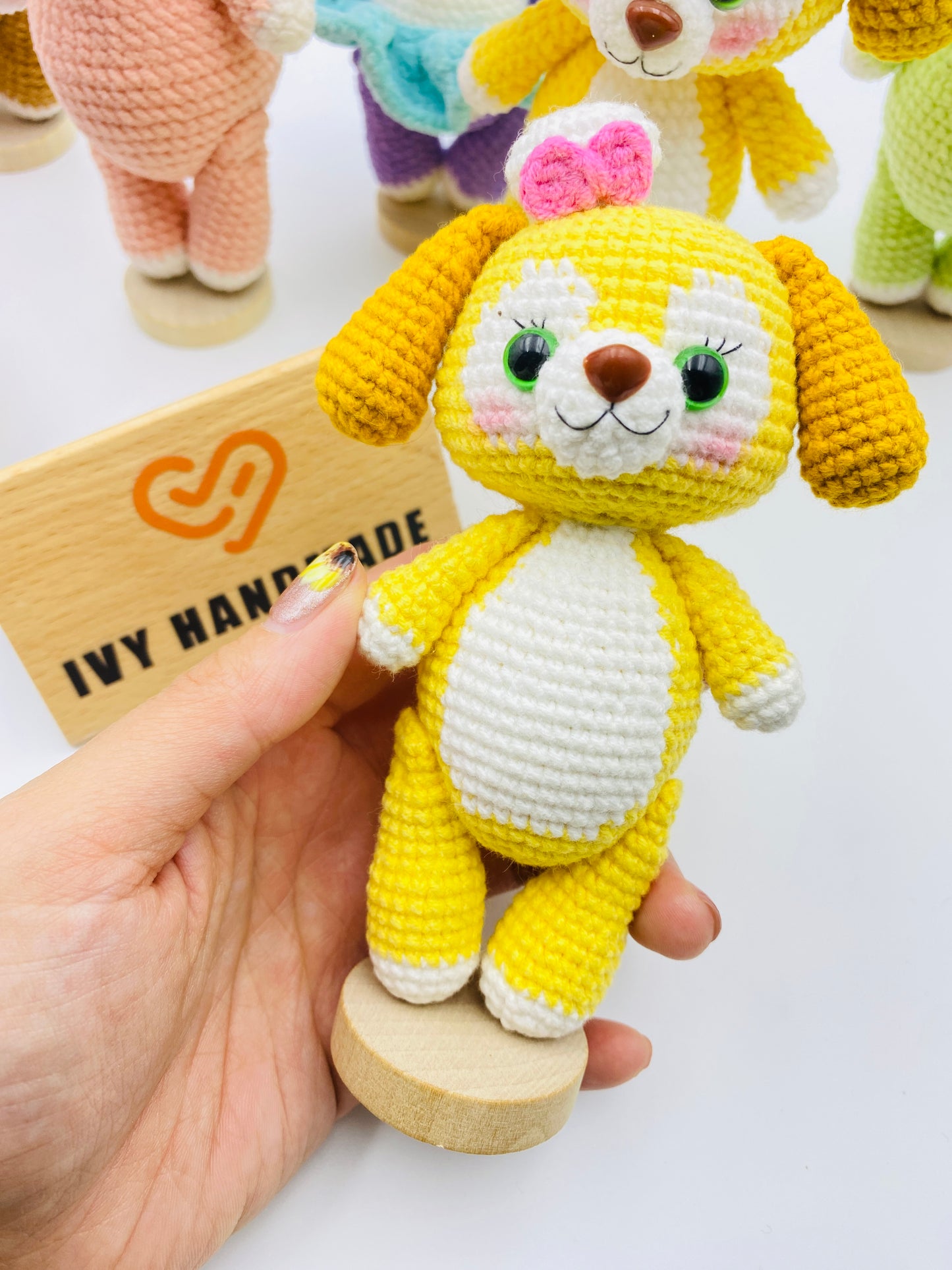 Duffy and friends(Cotton) (Can stand and sit)-Handmade Crochet