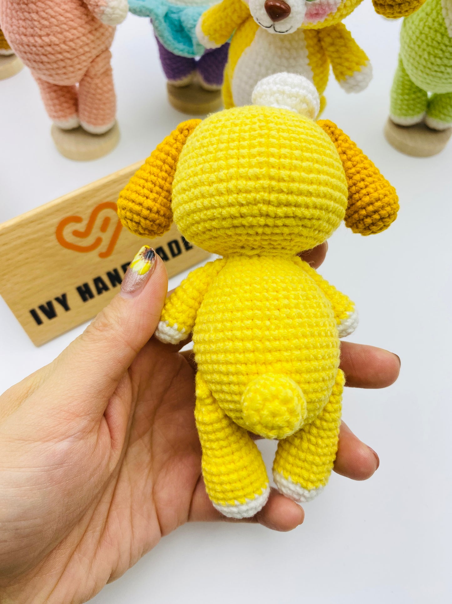 Duffy and friends(Cotton) (Can stand and sit)-Handmade Crochet