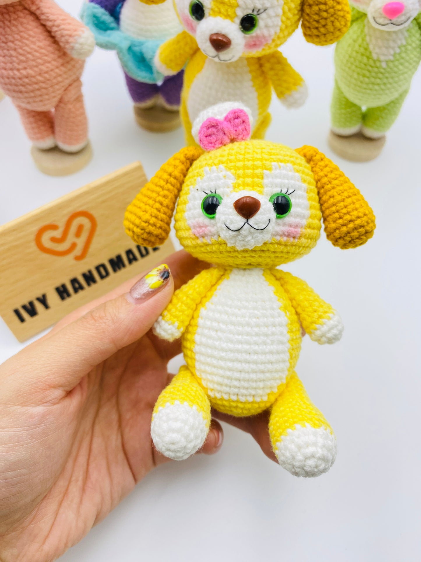 Duffy and friends(Cotton) (Can stand and sit)-Handmade Crochet