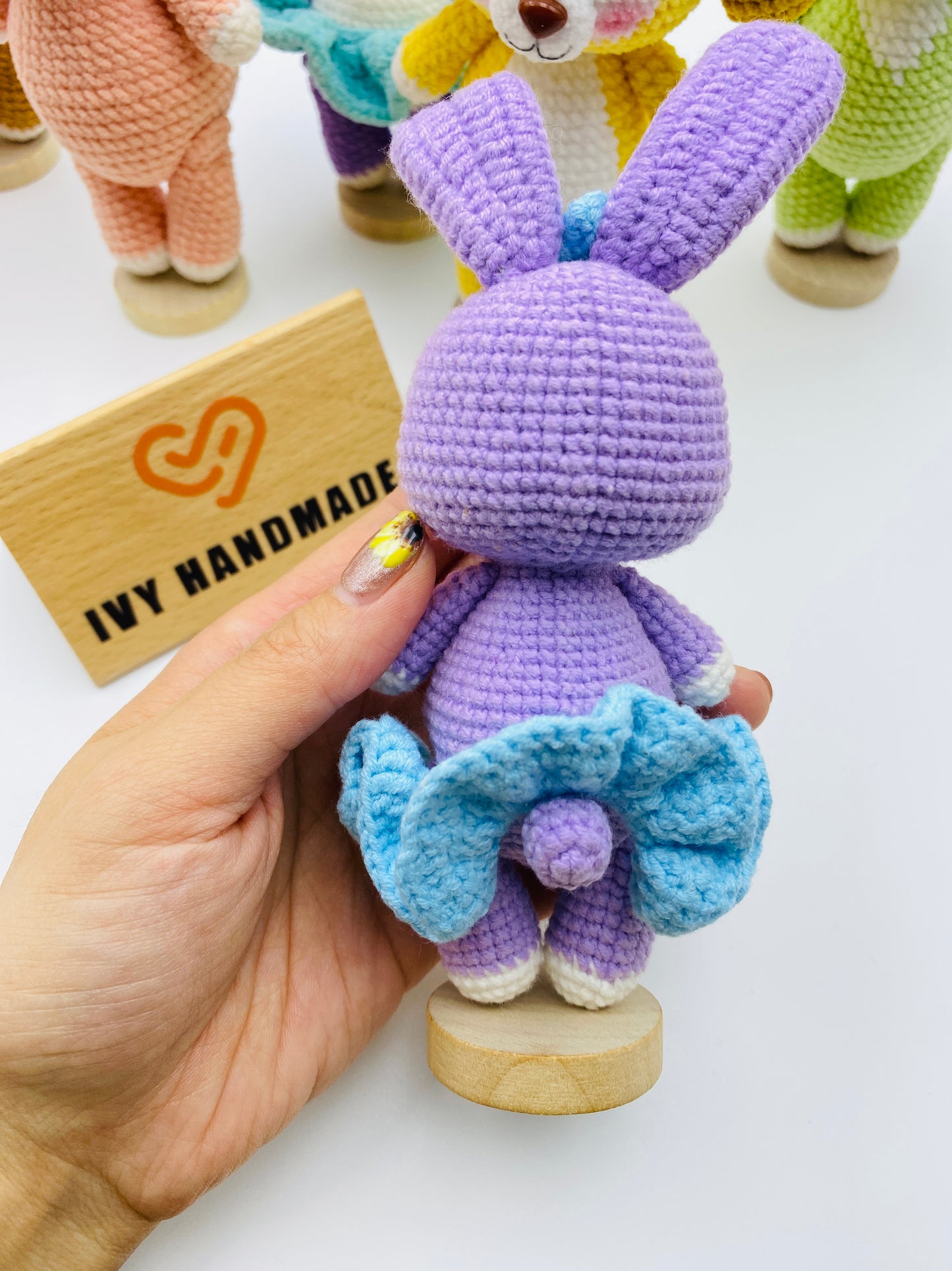 Duffy and friends(Cotton) (Can stand and sit)-Handmade Crochet