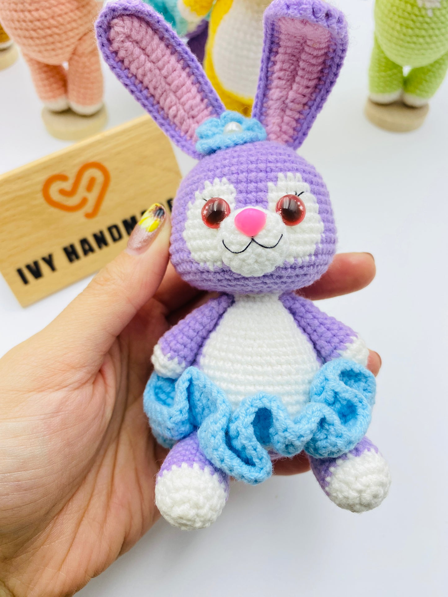 Duffy and friends(Cotton) (Can stand and sit)-Handmade Crochet