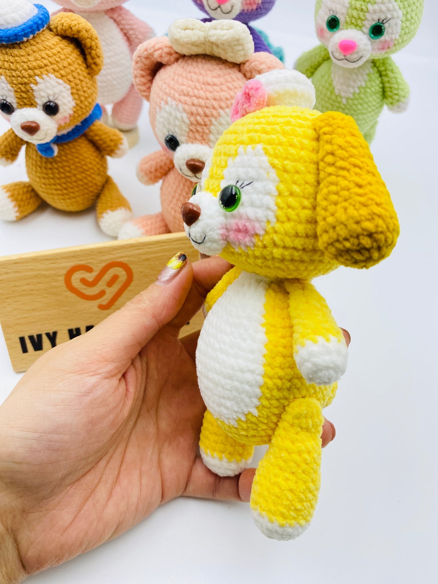 Duffy and friends(Fluffy)(Can stand and sit)-Handmade Crochet