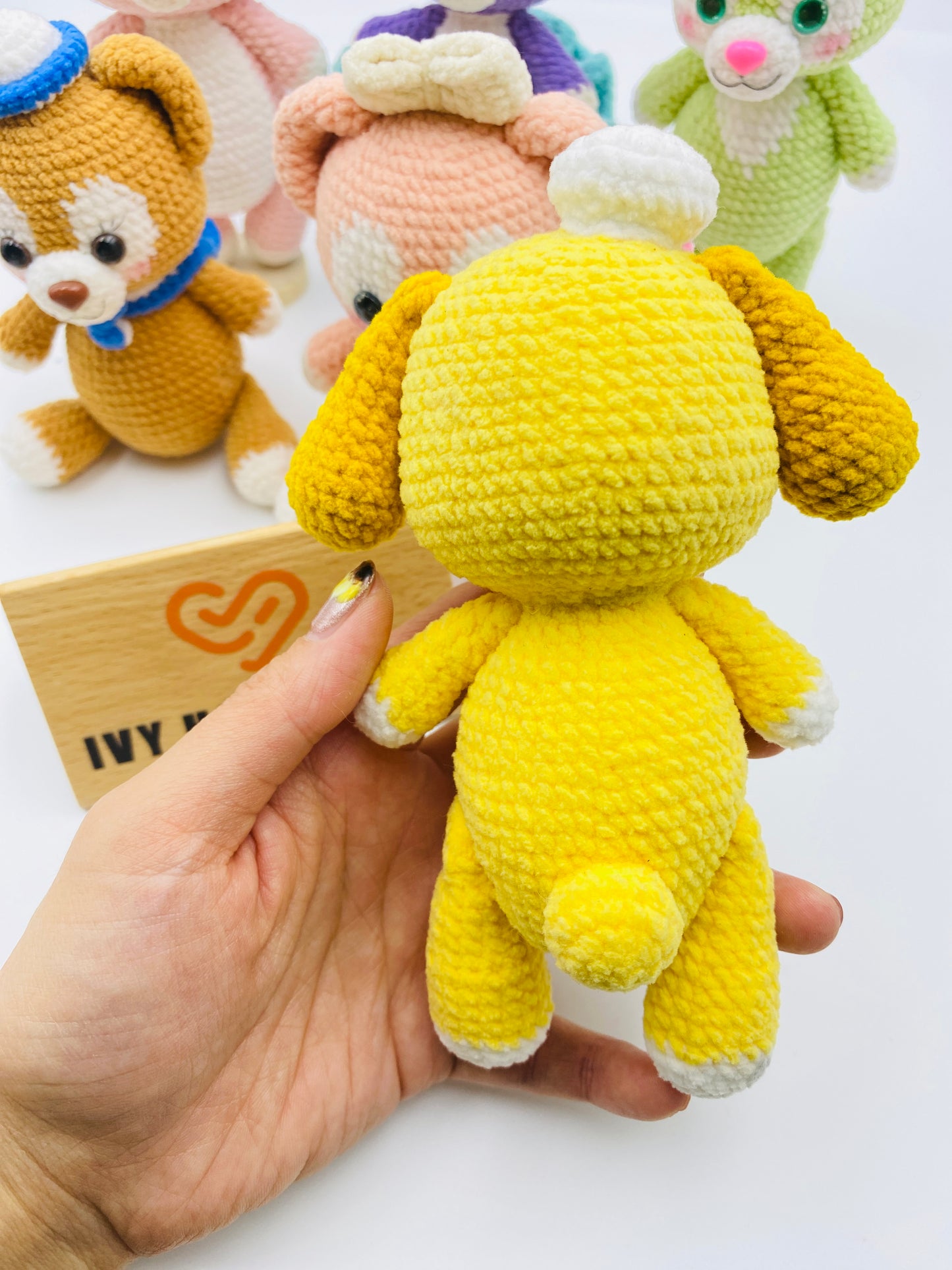 Duffy and friends(Fluffy)(Can stand and sit)-Handmade Crochet