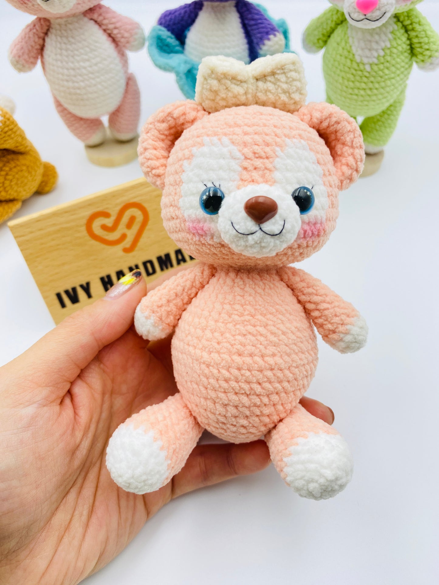 Duffy and friends(Fluffy)(Can stand and sit)-Handmade Crochet