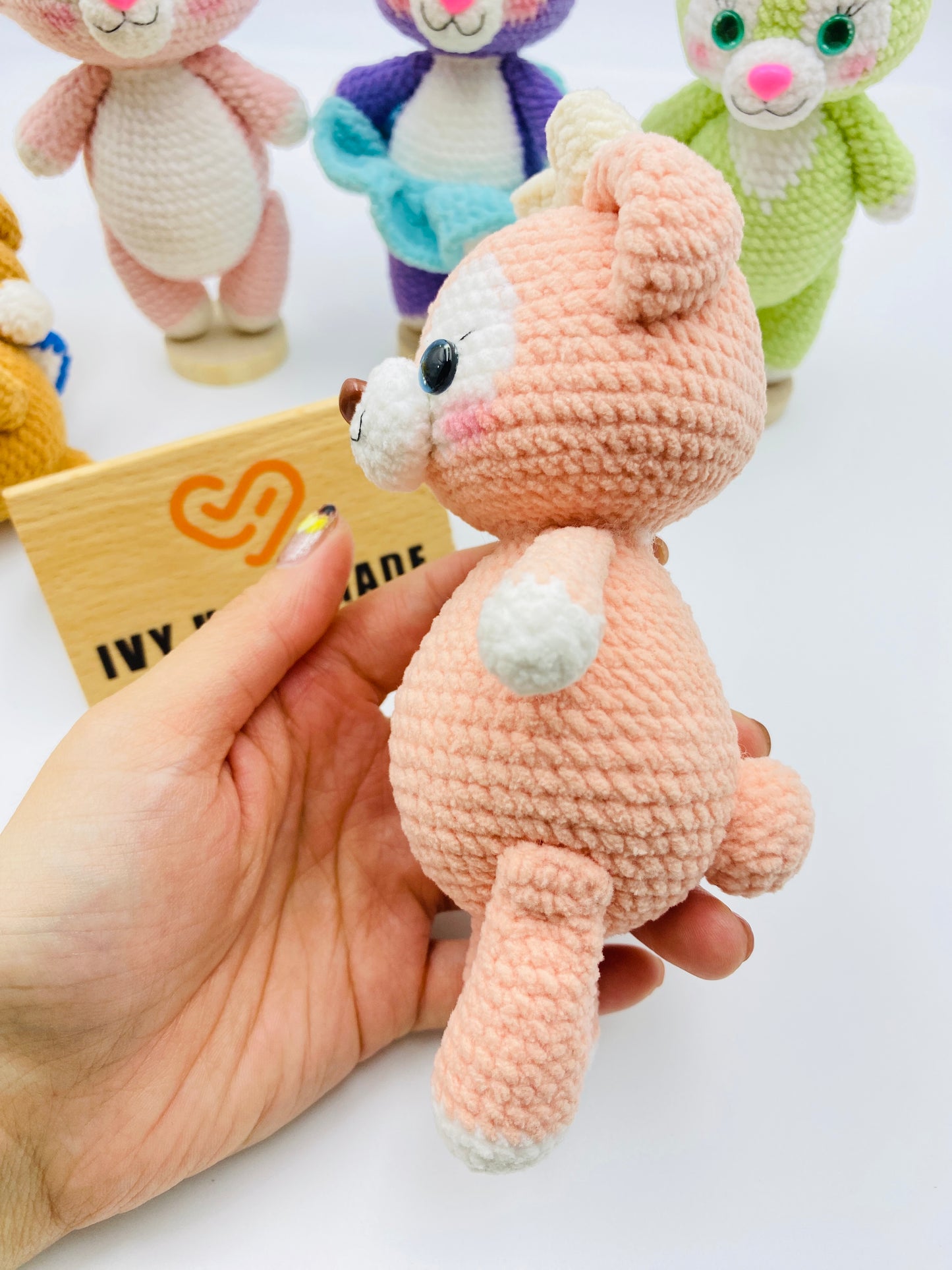 Duffy and friends(Fluffy)(Can stand and sit)-Handmade Crochet