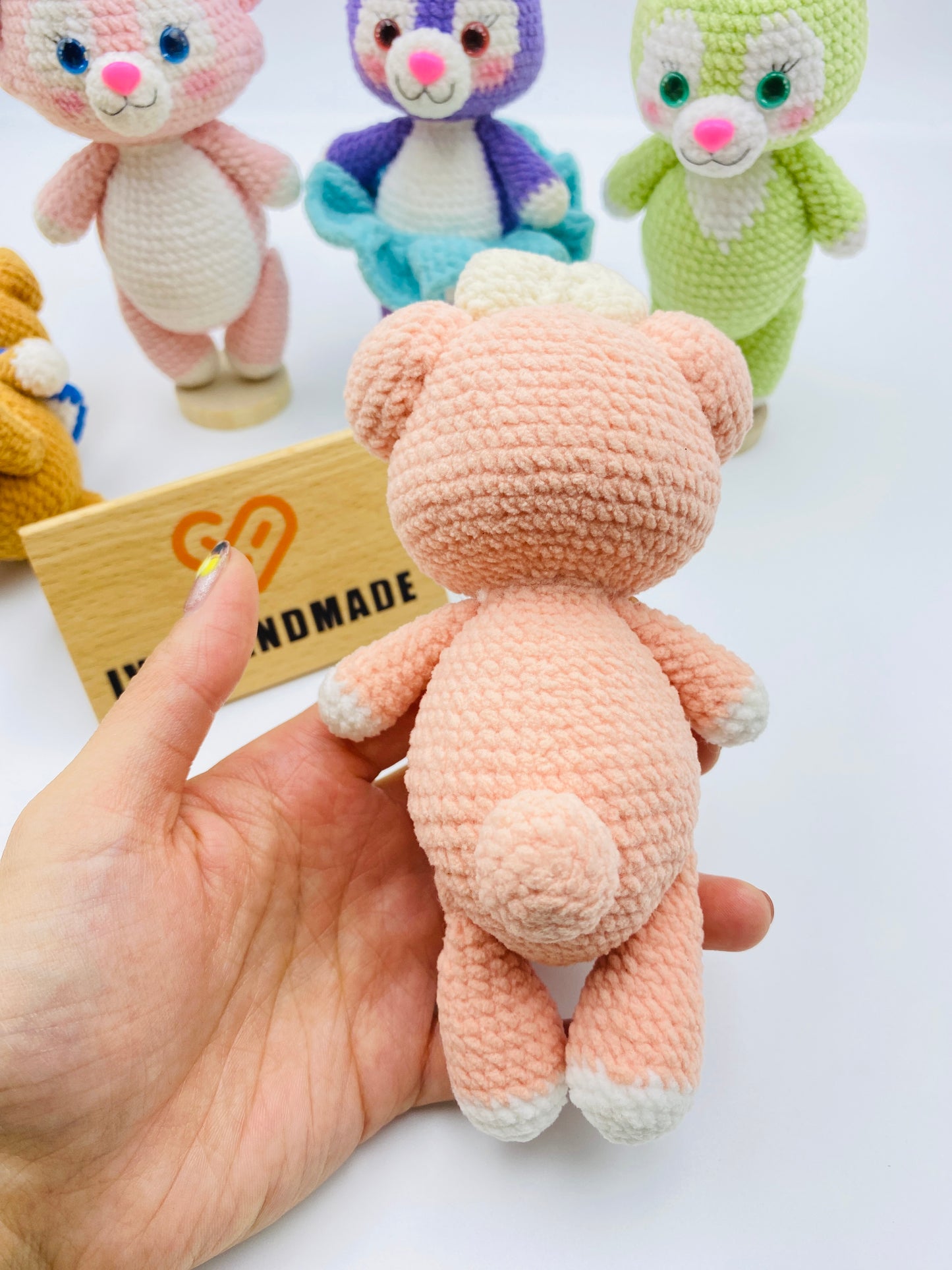 Duffy and friends(Fluffy)(Can stand and sit)-Handmade Crochet