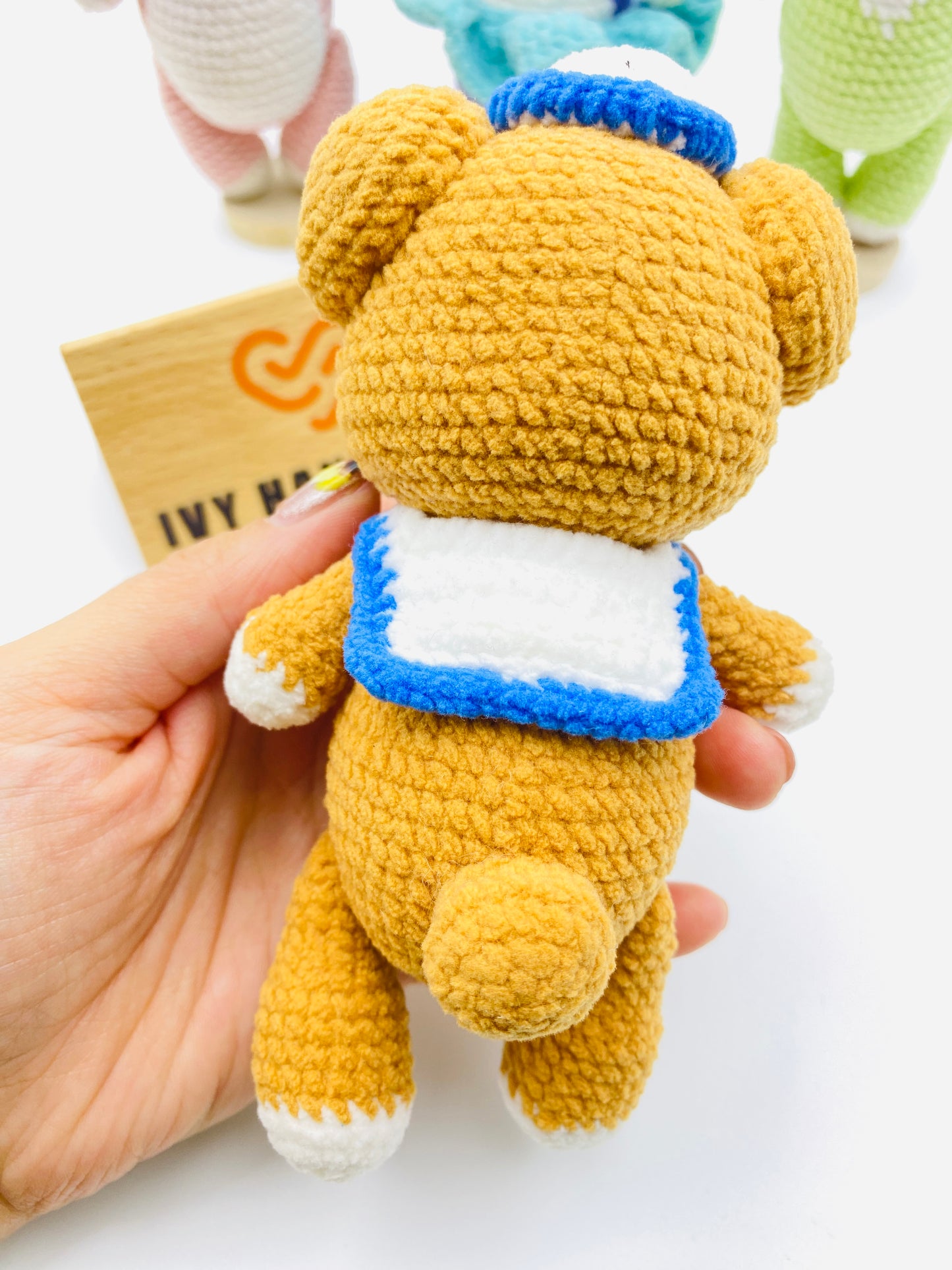 Duffy and friends(Fluffy)(Can stand and sit)-Handmade Crochet