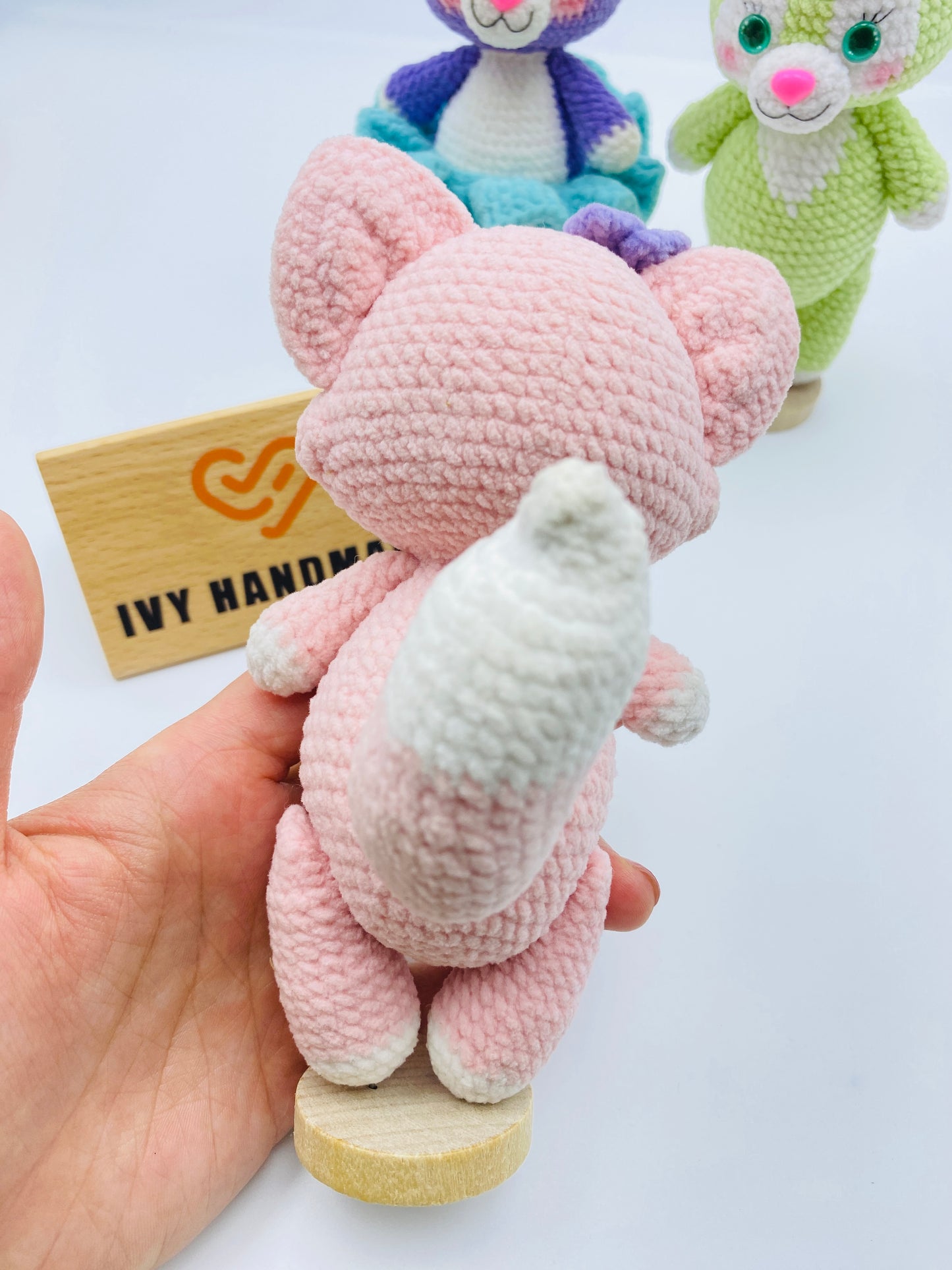 Duffy and friends(Fluffy)(Can stand and sit)-Handmade Crochet