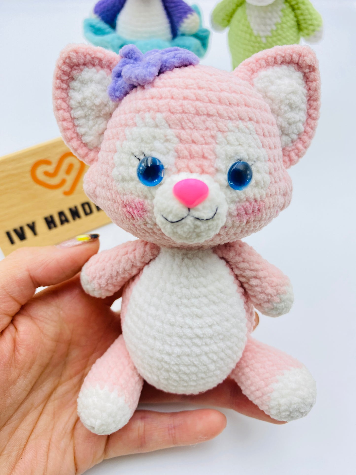 Duffy and friends(Fluffy)(Can stand and sit)-Handmade Crochet