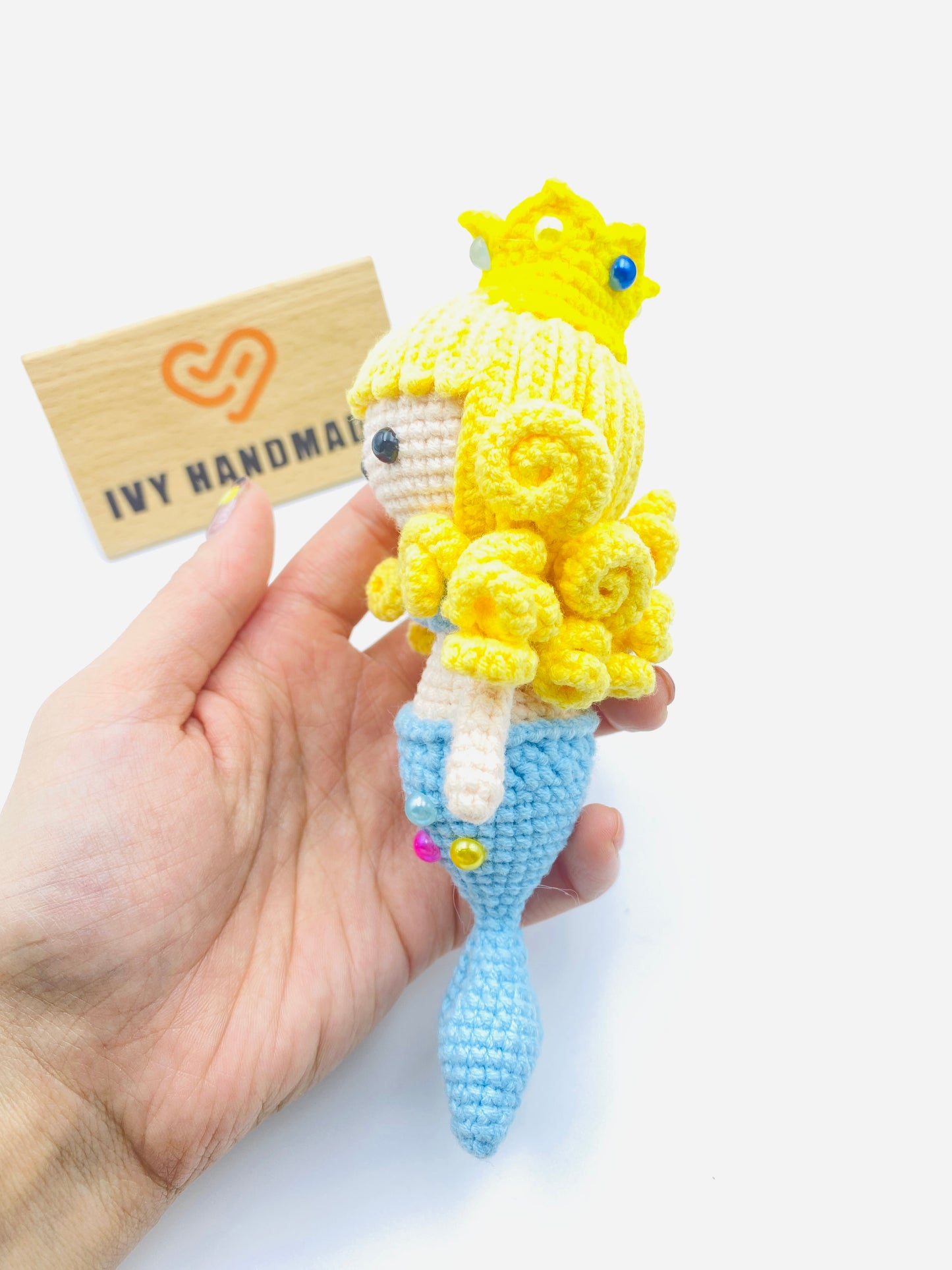 Yellow Hair MermaidHandmade Crochet