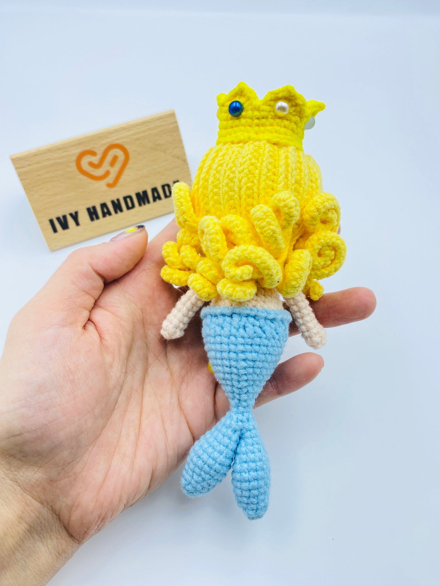 Yellow Hair MermaidHandmade Crochet