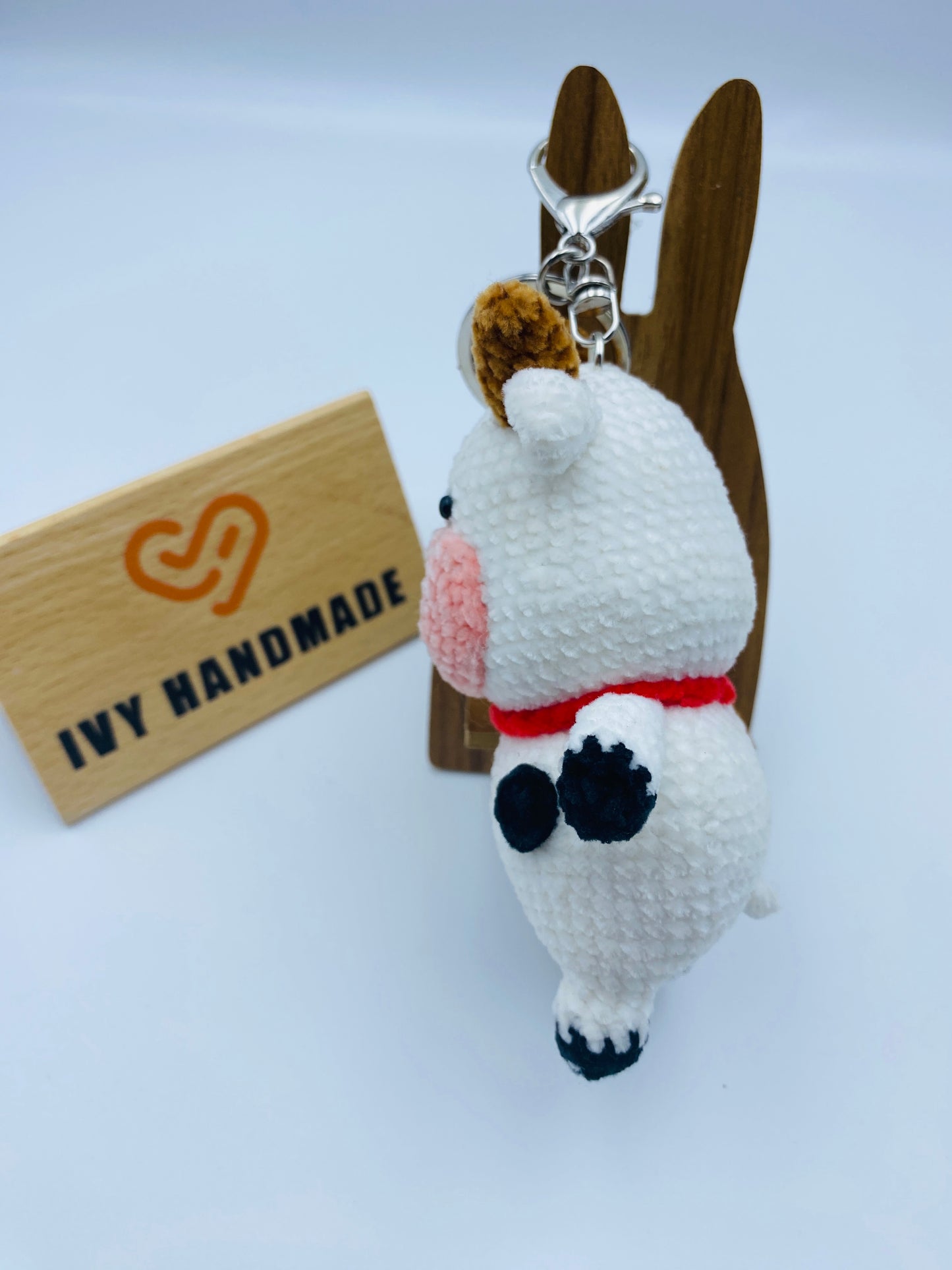 Cow Key Chain-Handmade Crochet