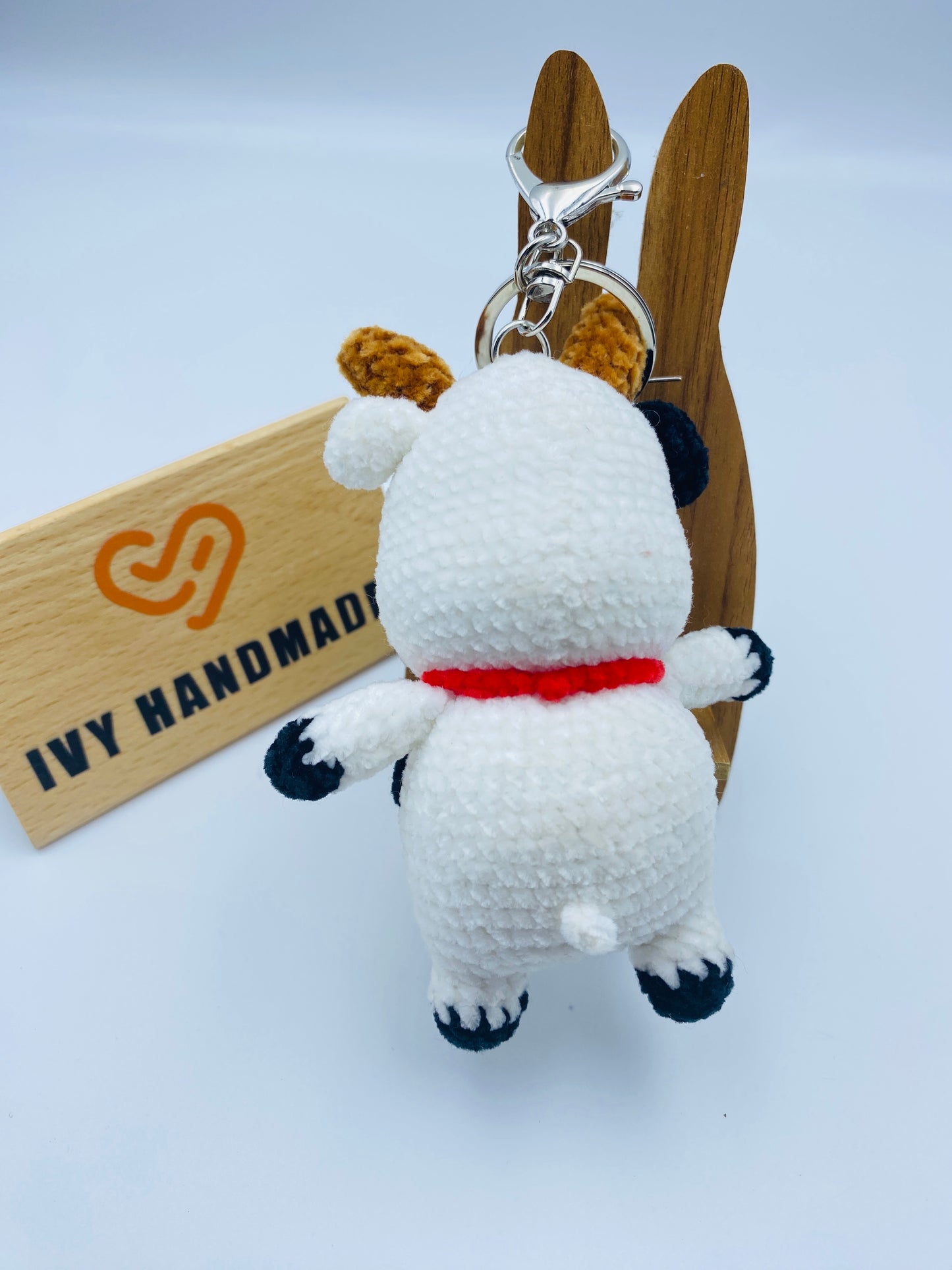 Cow Key Chain-Handmade Crochet