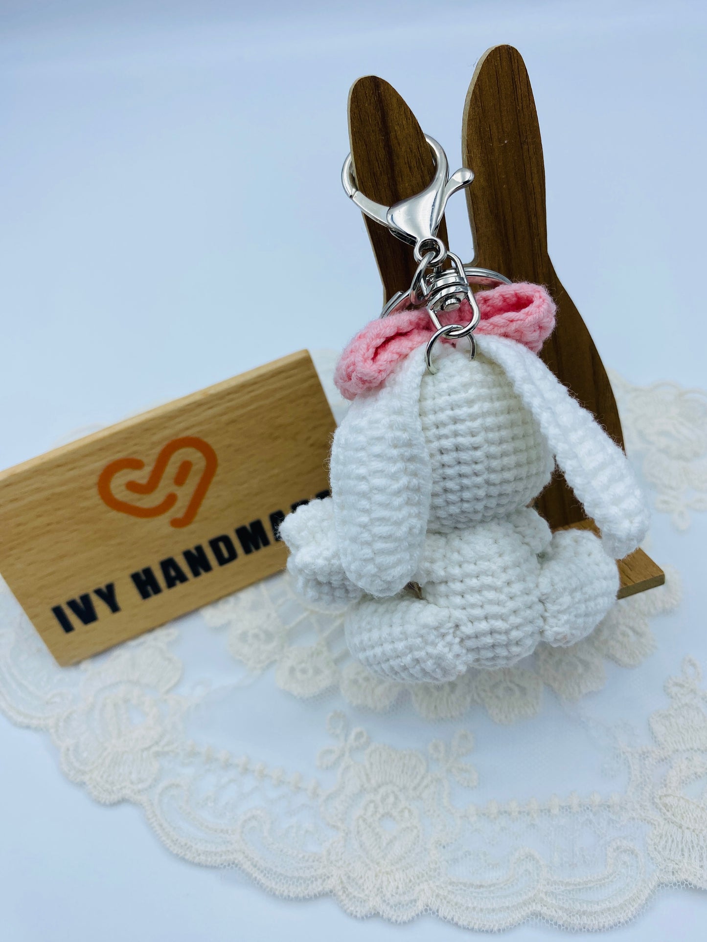 Sister Rabbit /Key Chain-Handmade Crochet