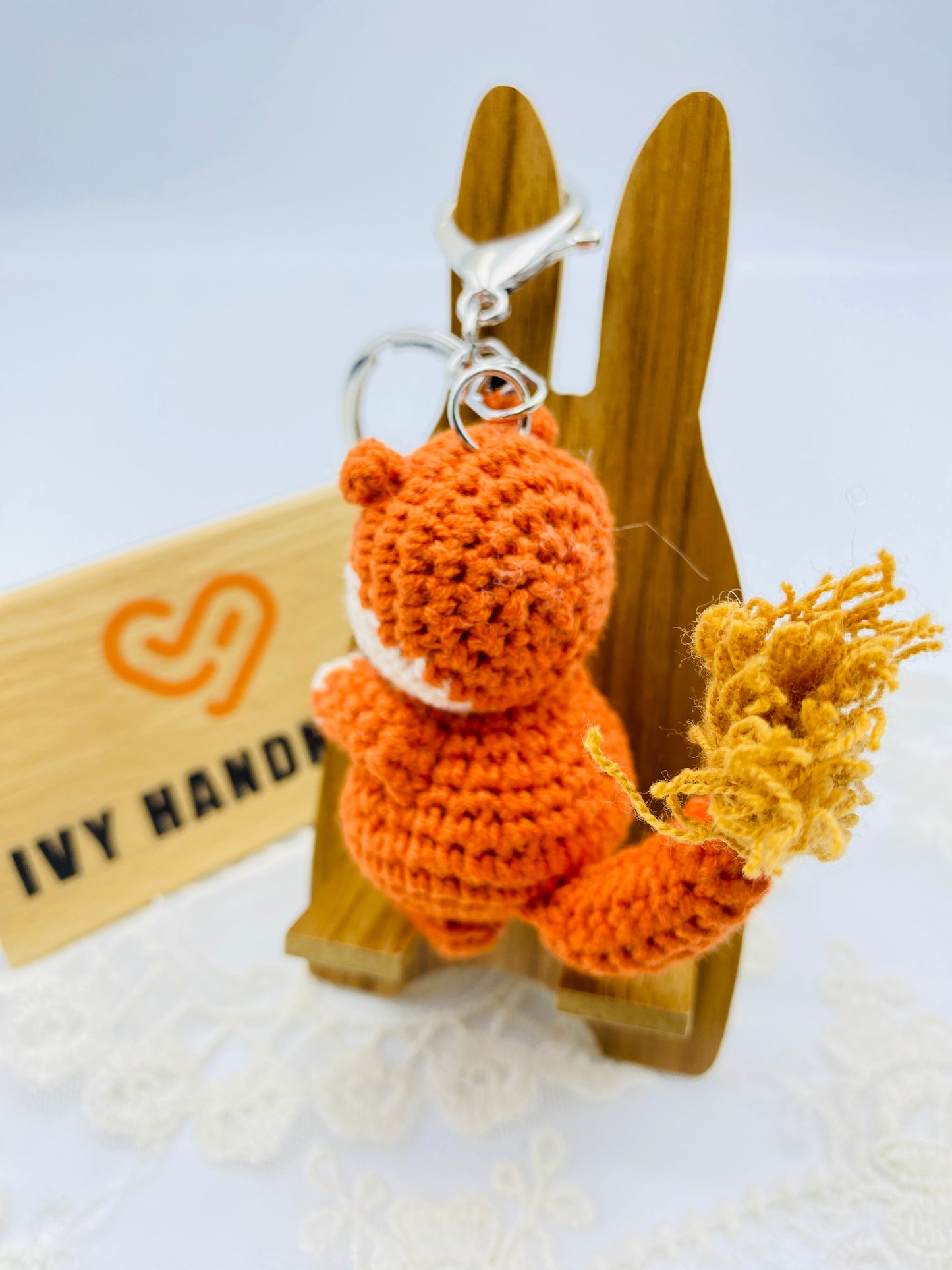 Squirrel /Key Chain-Handmade Crochet