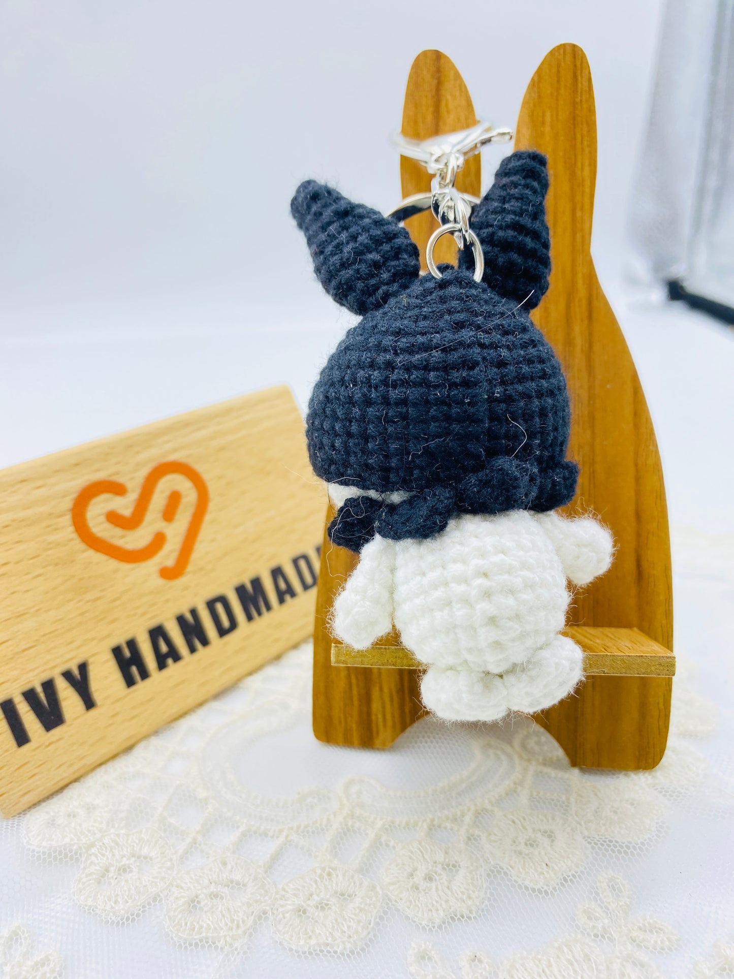 Kuromi/Key chain-Handmade Crochet