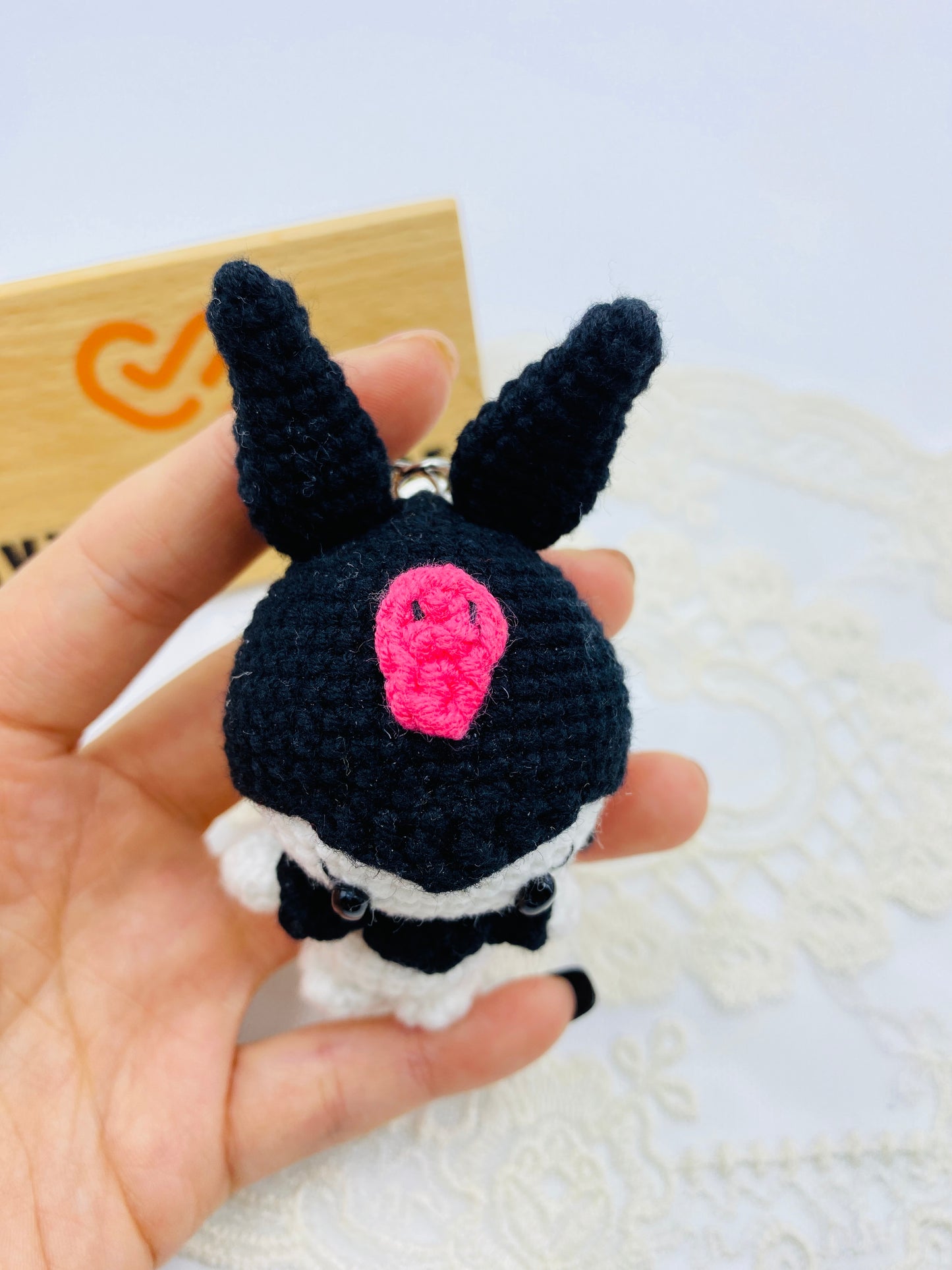 Kuromi/Key chain-Handmade Crochet