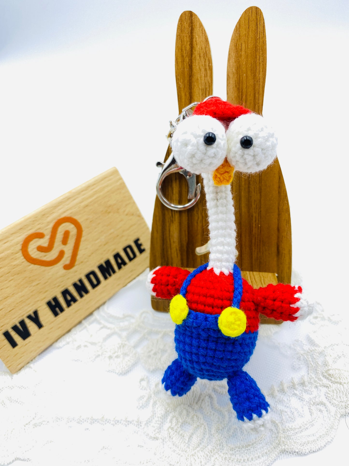 Long Neck Goose/Key chain-Handmade Crochet