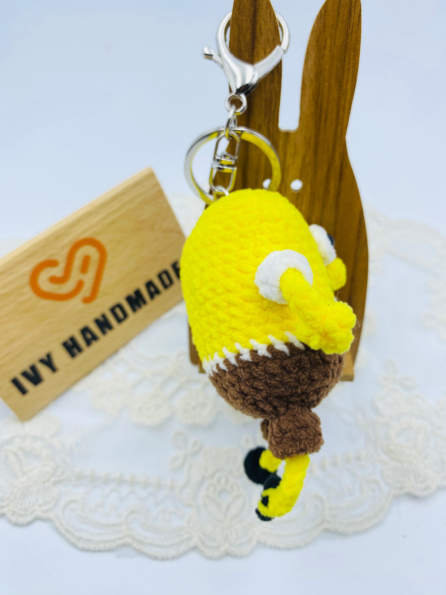 Sponge Bob/Key Chain-Handmade Crochet