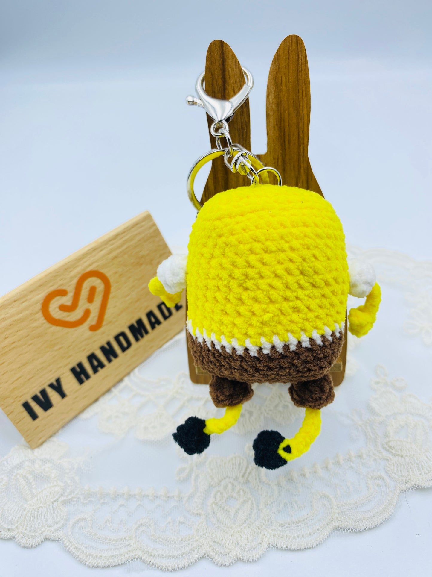 Sponge Bob/Key Chain-Handmade Crochet