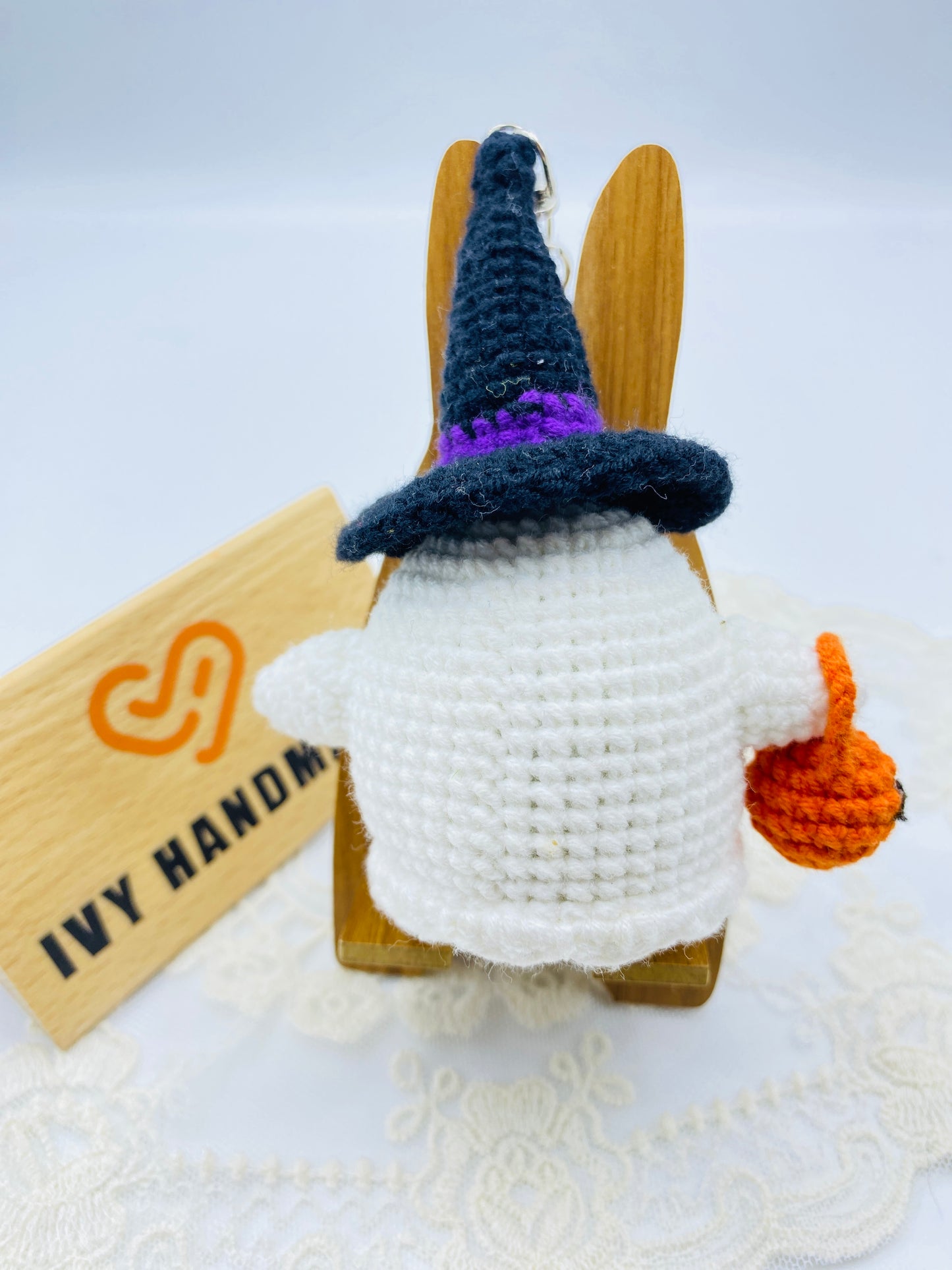 Little Ghost/Key chain-Handmade Crochet