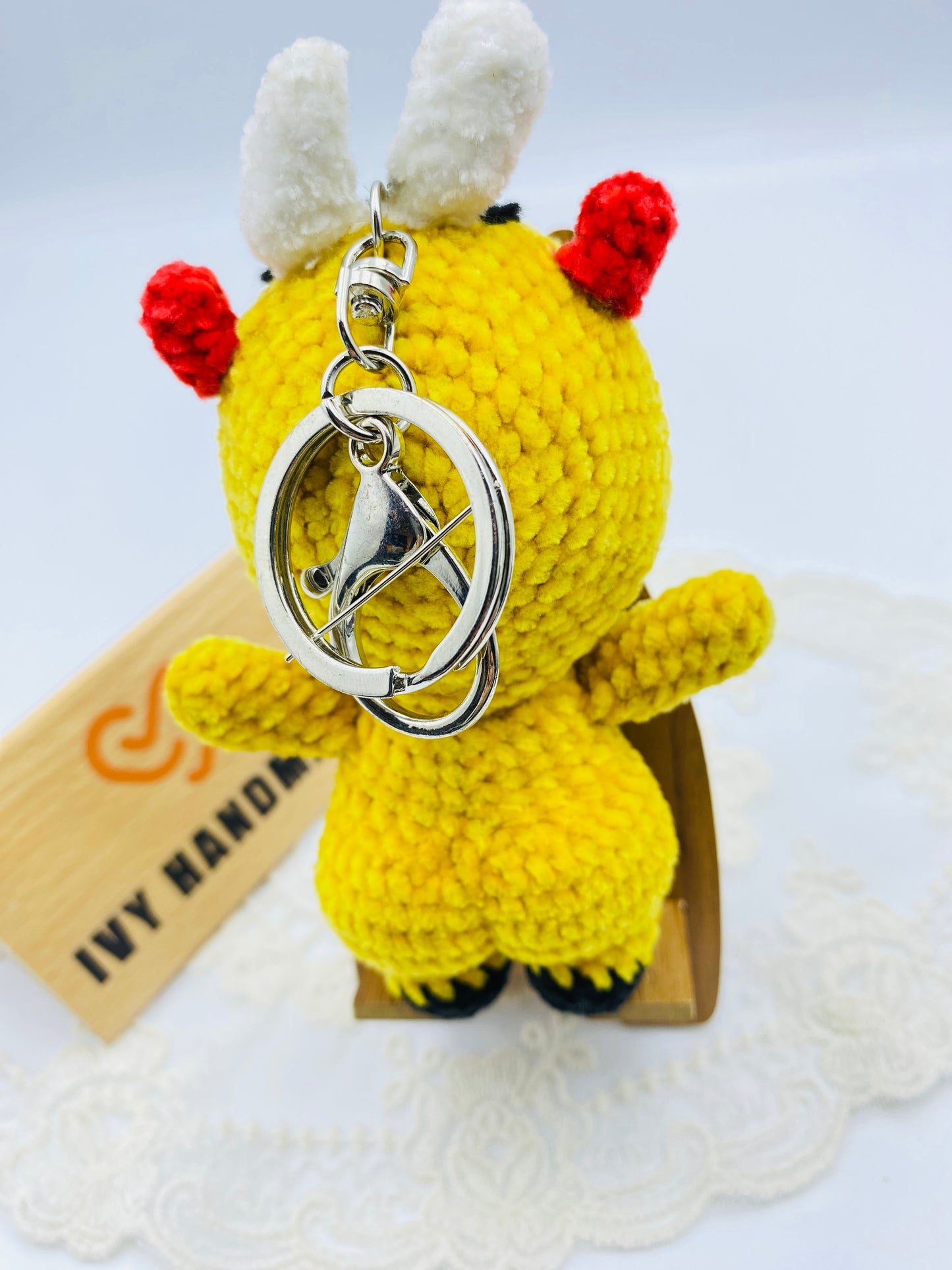 Halloween Bunny/Key Chain-Handmade Crochet
