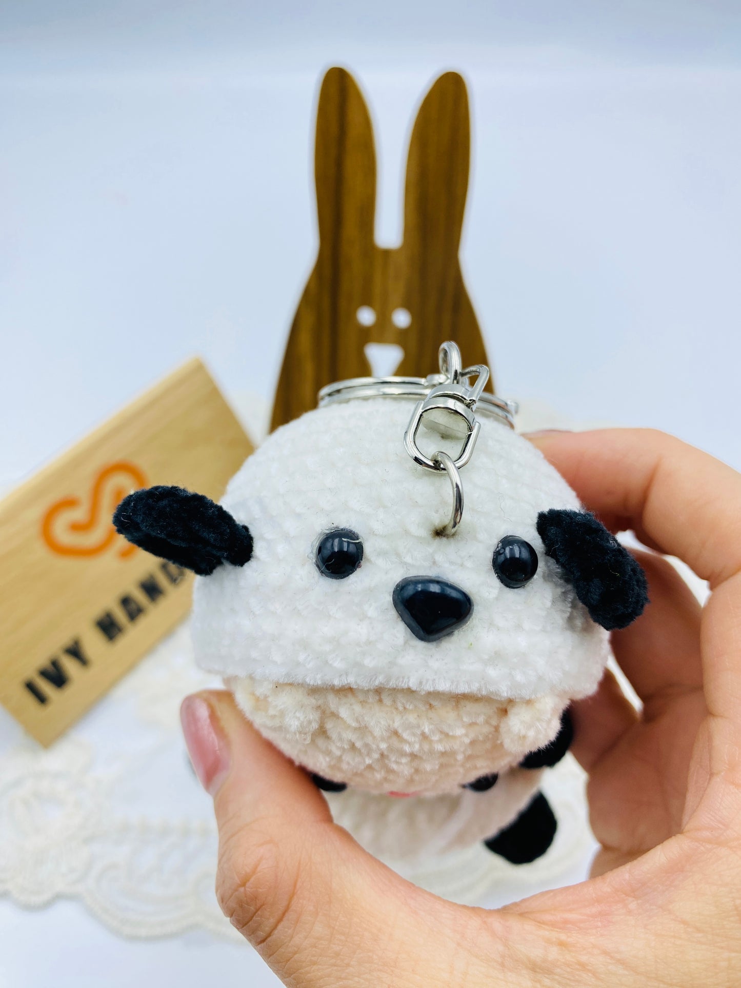 Panda Girl/Key chain-Handmade Crochet