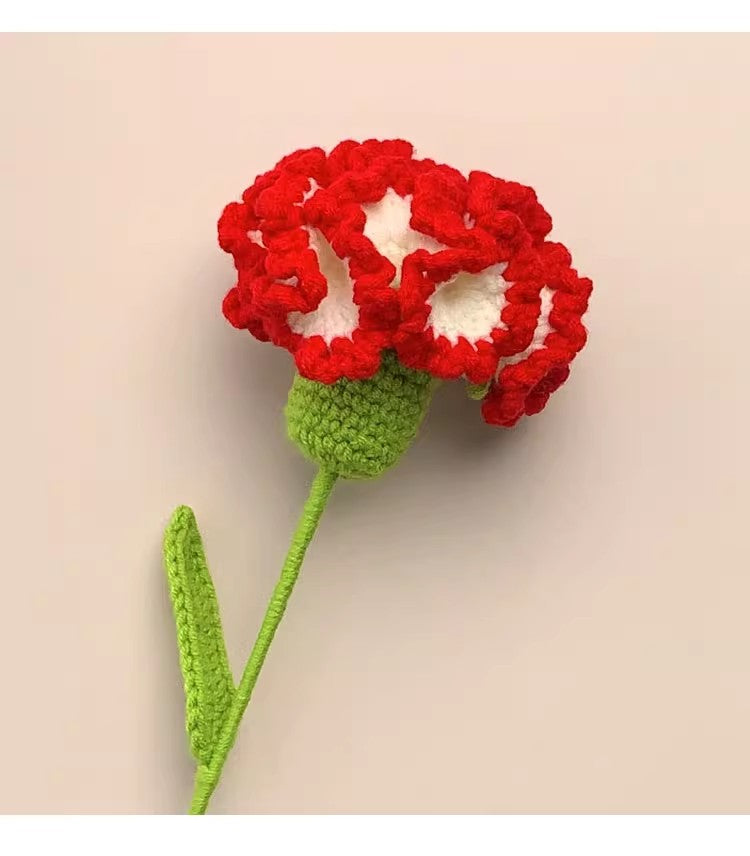 Carnation Bouquet--Handmade Crochet