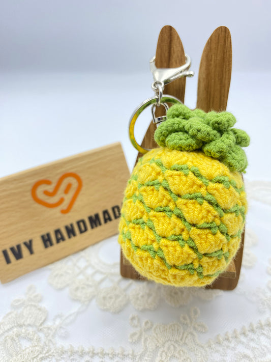 Pineapple/Key chain-Handmade Crochet