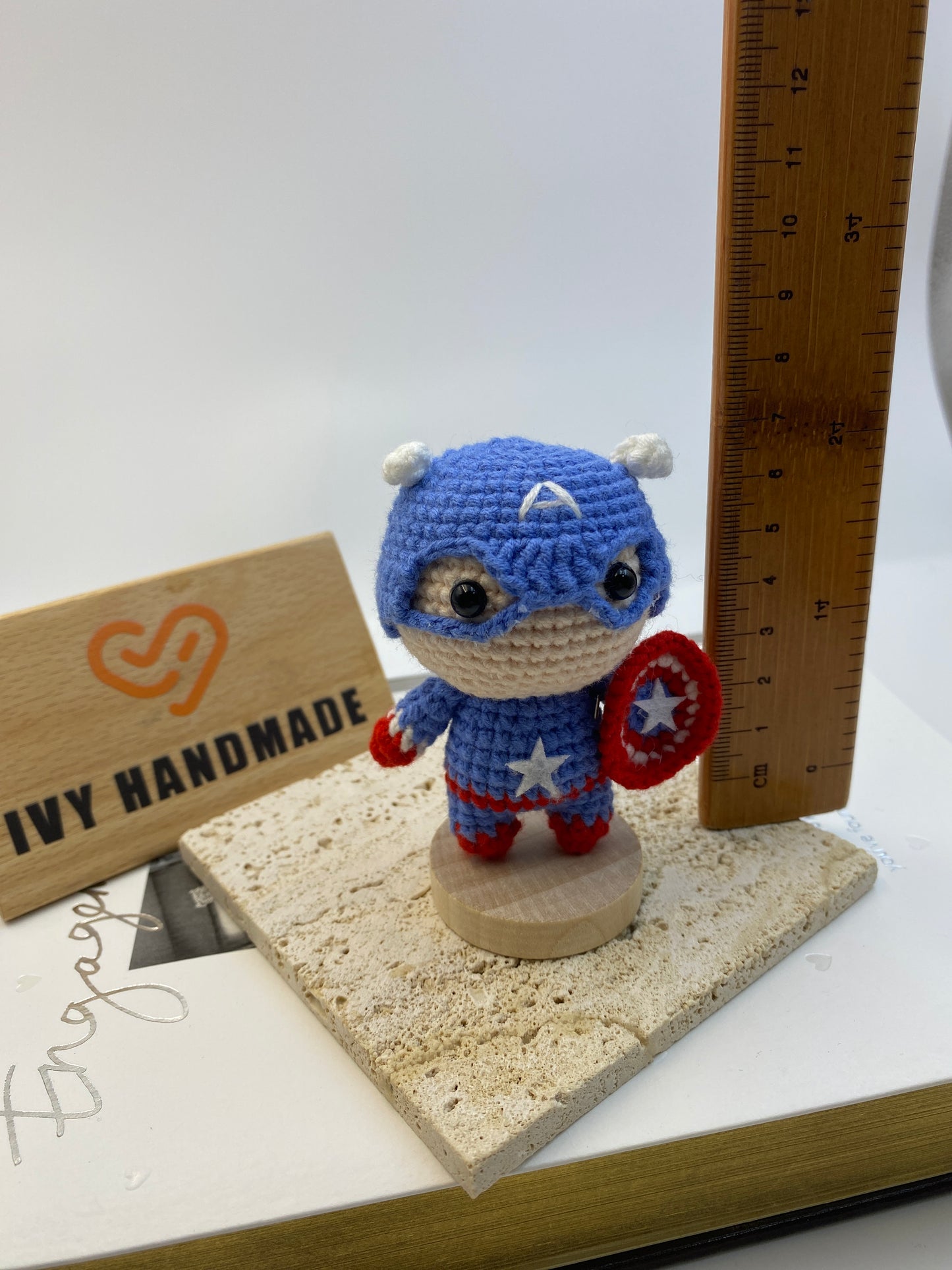 CaptainAmerica/Key Chain-Handmade Crochet
