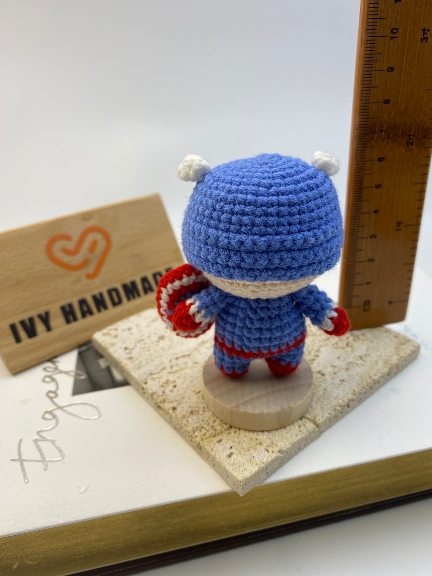 CaptainAmerica/Key Chain-Handmade Crochet