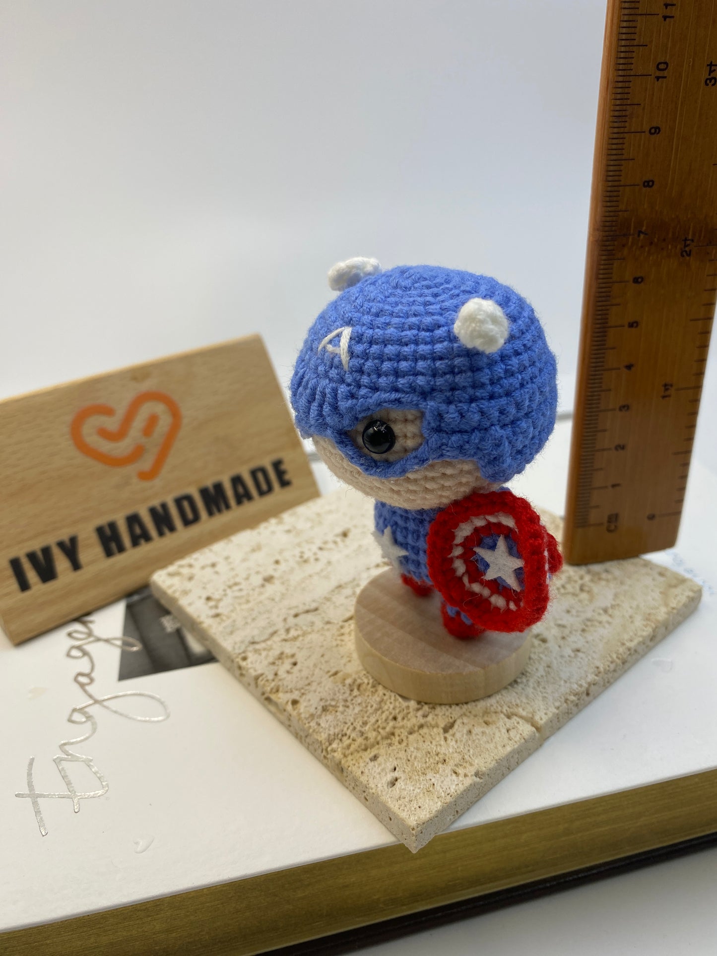 CaptainAmerica/Key Chain-Handmade Crochet
