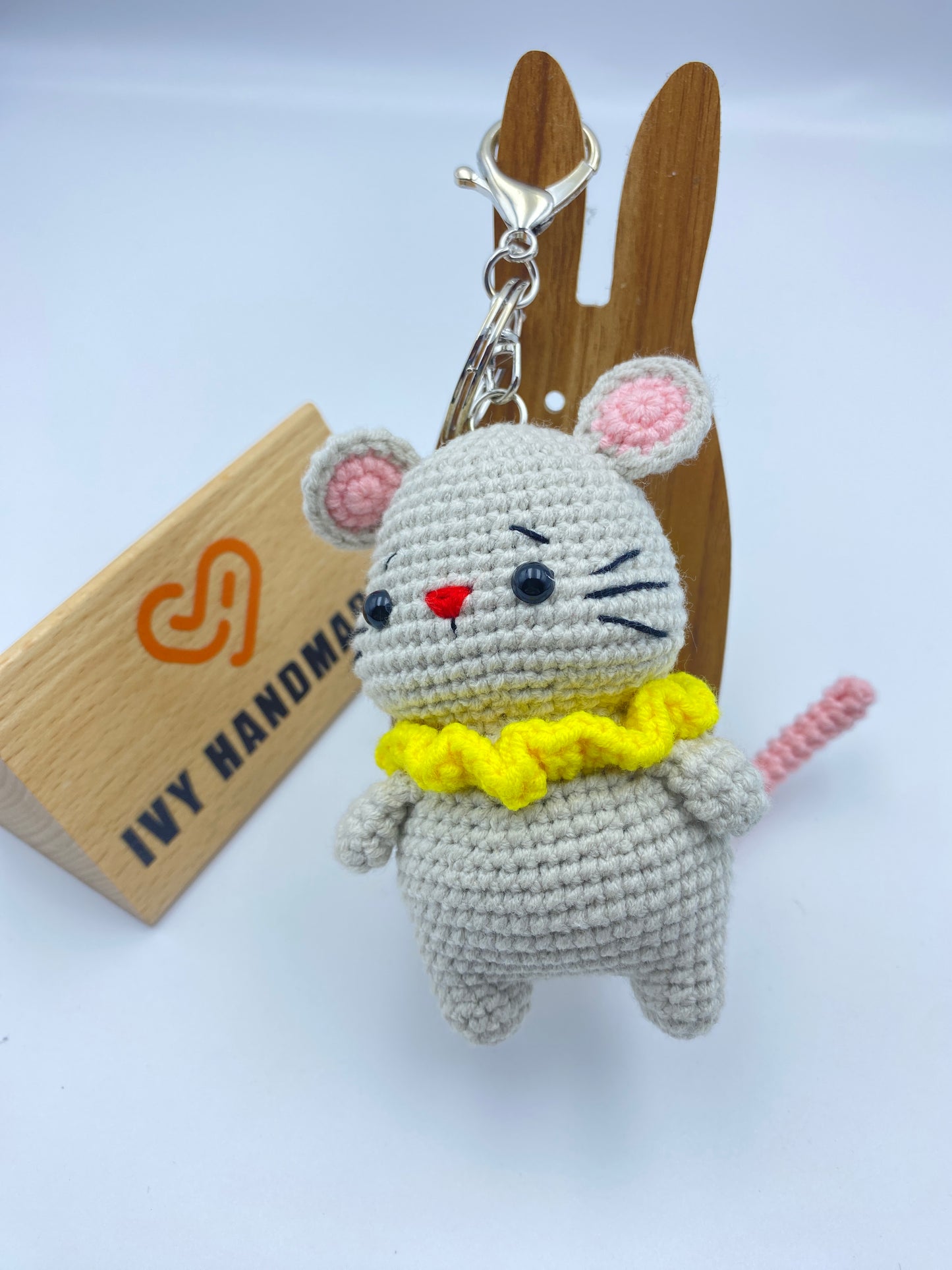 Red Nose Mouse-Handmade Crochet