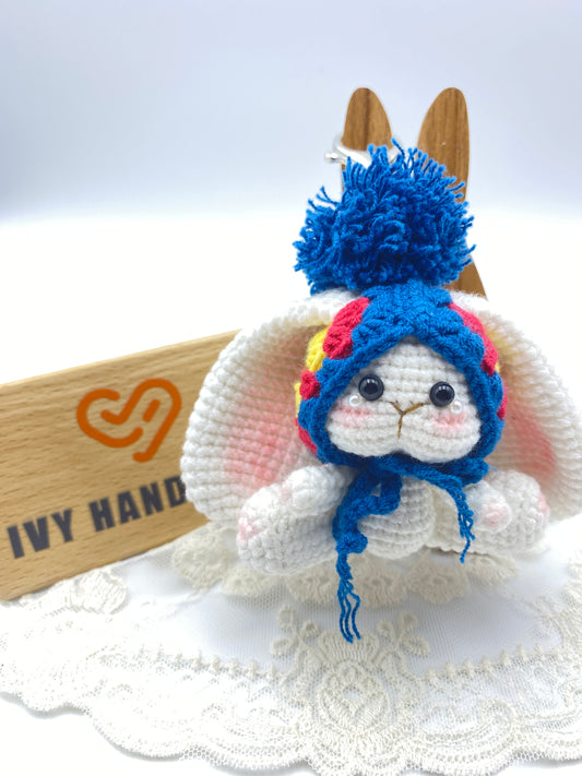 Rabbits/Key Chain-Handmade Crochet