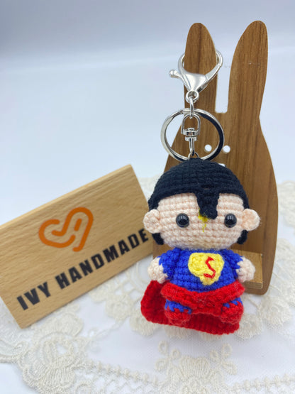 SuperMan/Key Chain-Handmade Crochet