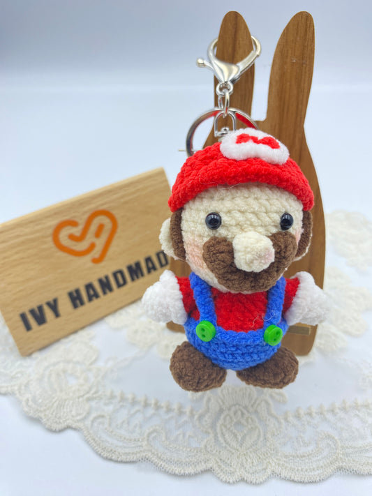 SuperMario/Fluffy/Key Chain-Handmade Crochet