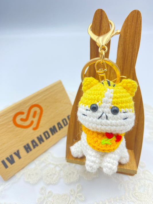 Cats/Cotton/key Chain-Handmade Crochet