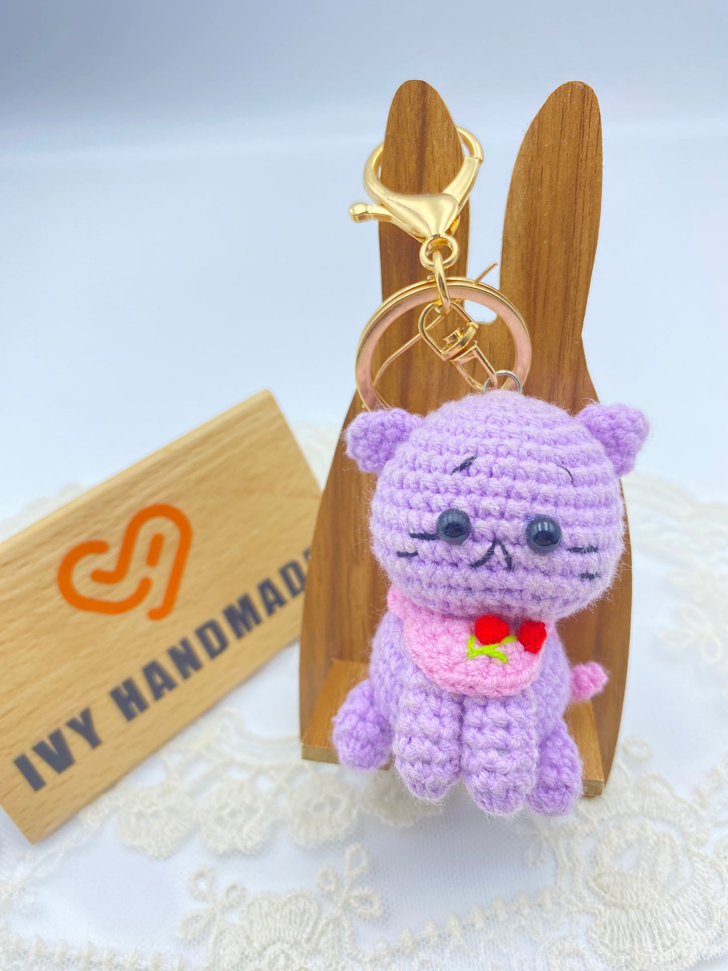 Cats/Cotton/key Chain-Handmade Crochet