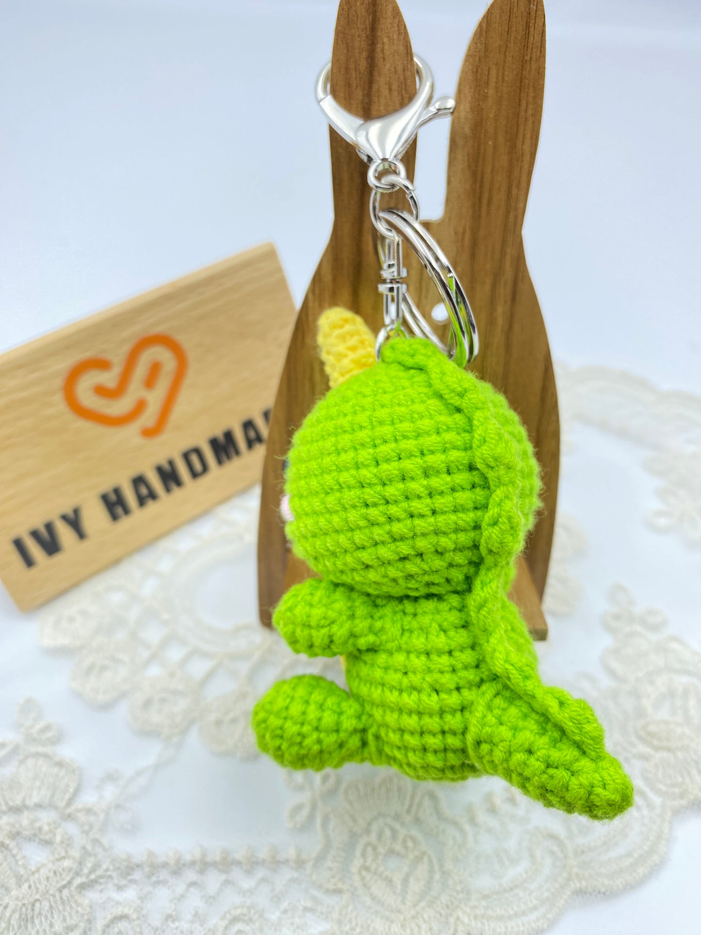 Little Dinosaur/Key chain-Handmade Crochet