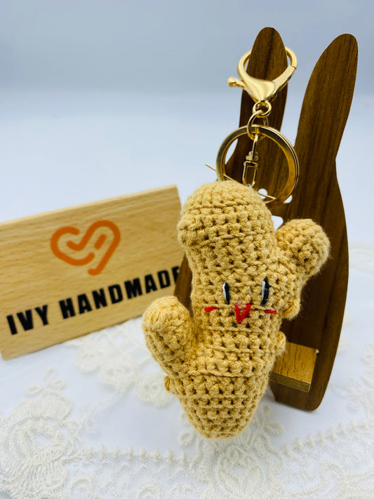 Ginger/Key chain-Handmade Crochet