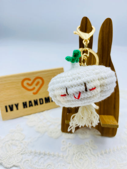 Garlic/Key chain-Handmade Crochet