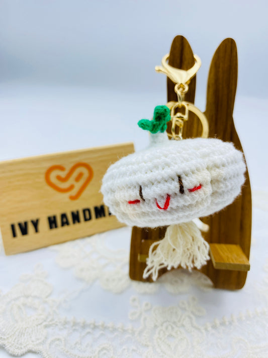Garlic/Key chain-Handmade Crochet