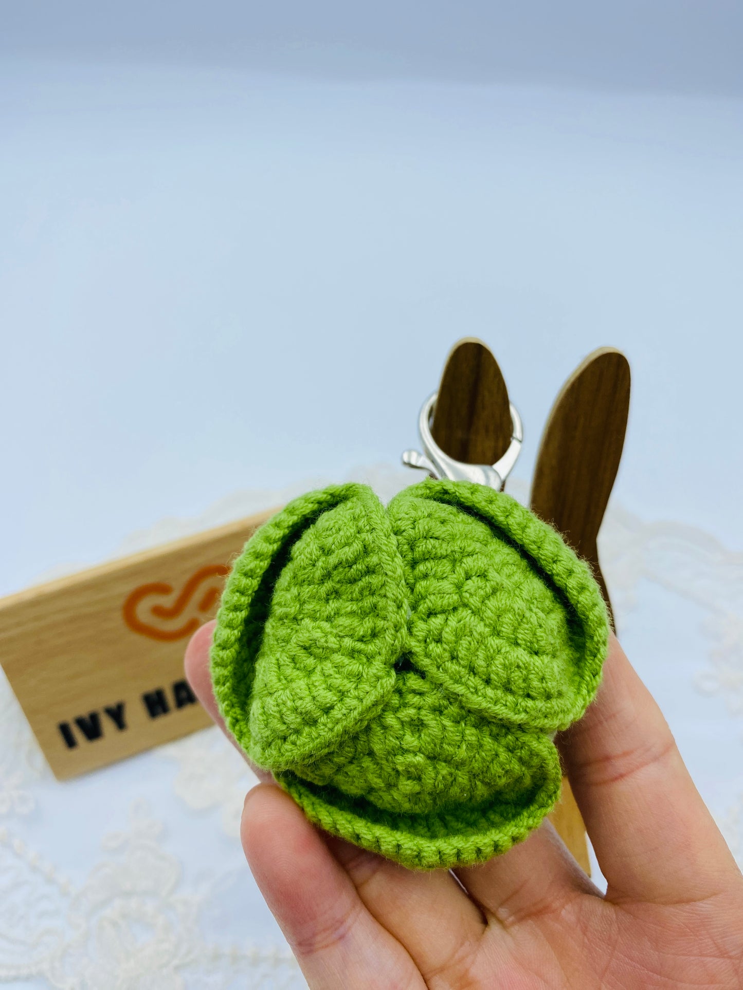 Cabbage/Key chain-Handmade Crochet