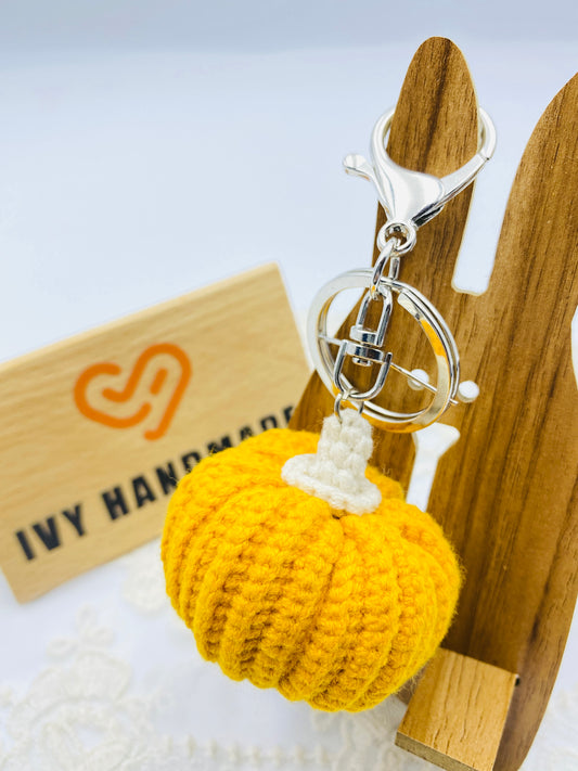 Pumpkin/Key chain-Handmade Crochet