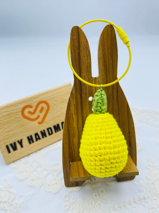Pears/Key chain-Handmade Crochet