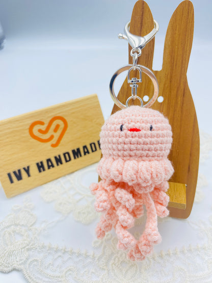 Jellyfish/Key chain-Handmade Crochet