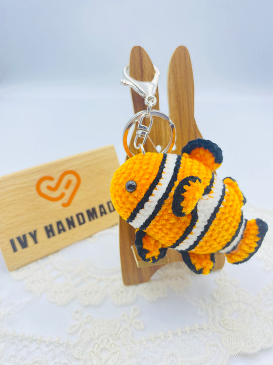 Tropical fishKey chain-Handmade Crochet